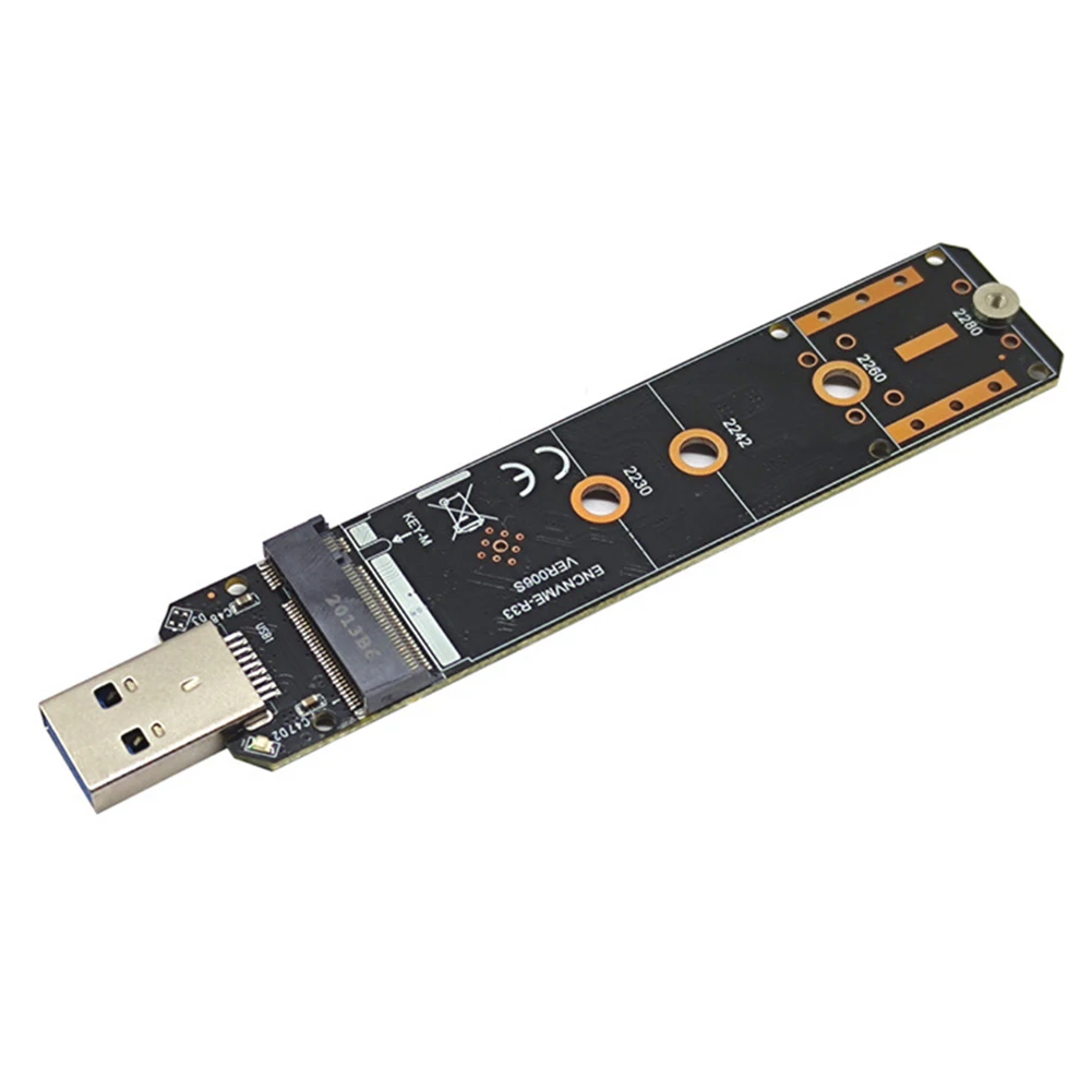 

Dual Protocol M.2 NVME to USB 3.1 SSD Adapter M2 NVME PCIe NGFF SATA Converter Card USB3.1 Gen 2 for Samsung 970 960/For Intel