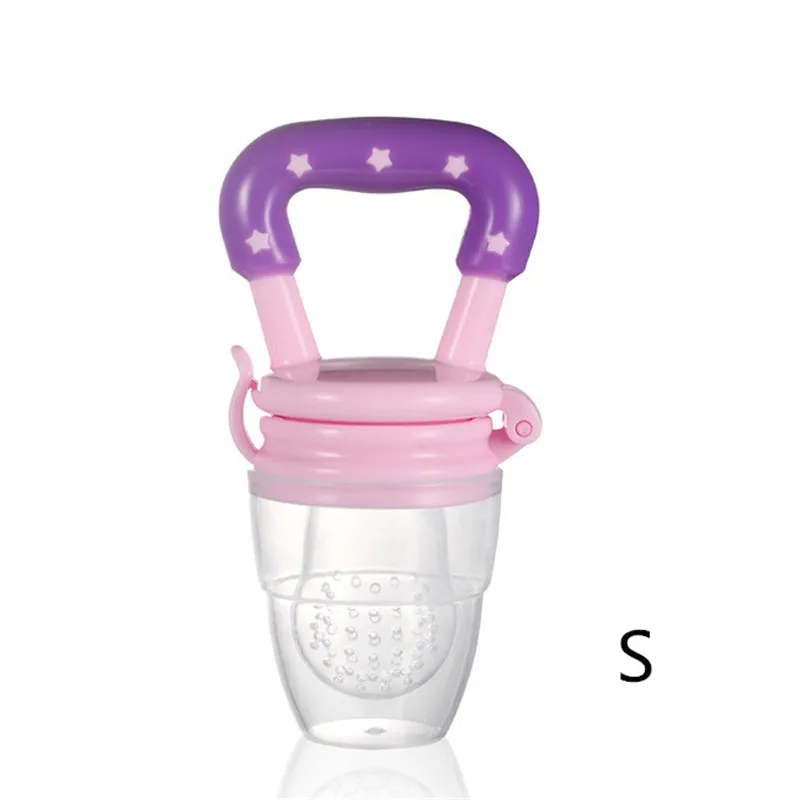 Pink S Детский Прорезыватель Соска-фрукт еда Mordedor Silicona Bebe Силиконовые Прорезыватели безопасное питание кусачки еда прорезыватель из дфп фидер - Цвет: Pink S