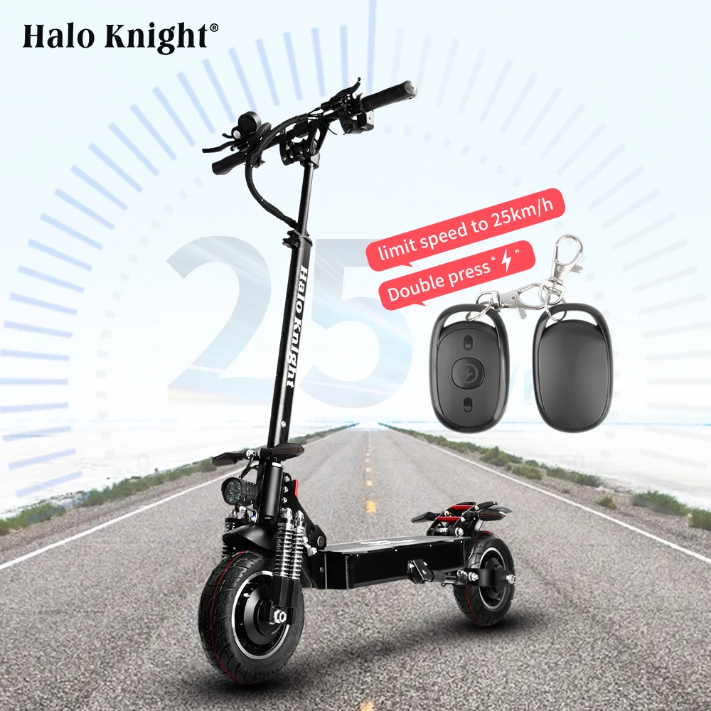 Halo Knight T104 2000W 70km/h EU Stock Electric Scooter With 25km/h Speed Limit Dual Motor Adult Powerful Motorcycle Escooter | Спорт и