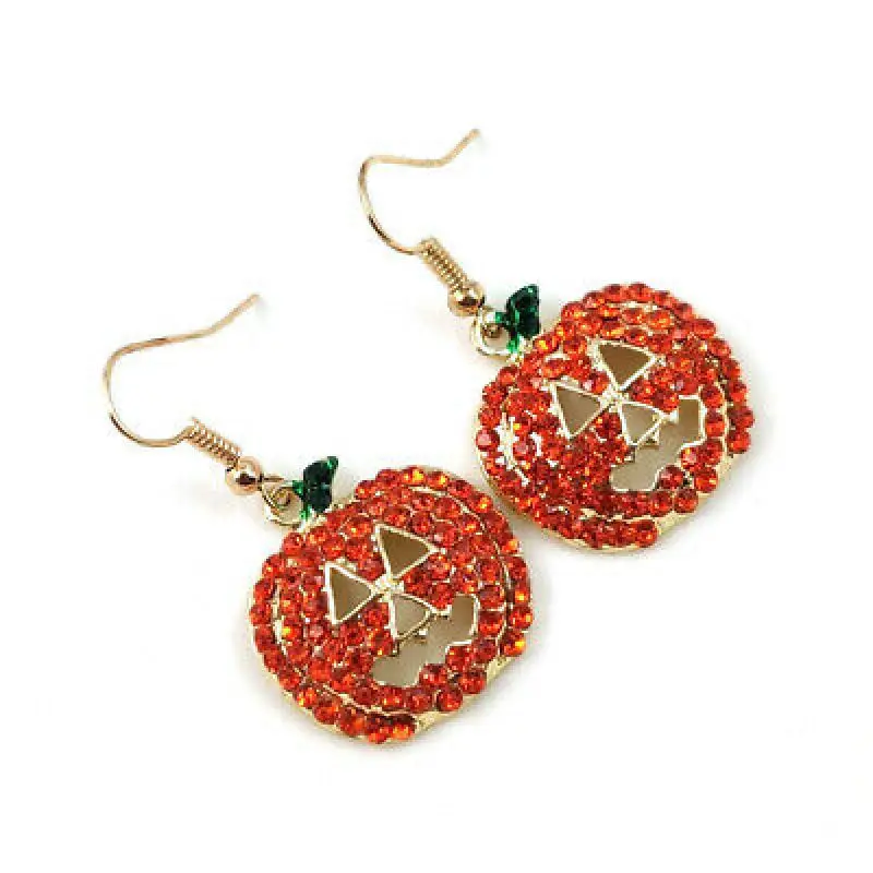

Women Halloween Pumpkin Earring Dangle Drop Festival Jewelry For Girls Women Teen Charms Earrings Jewelry Wholesale New Arrival
