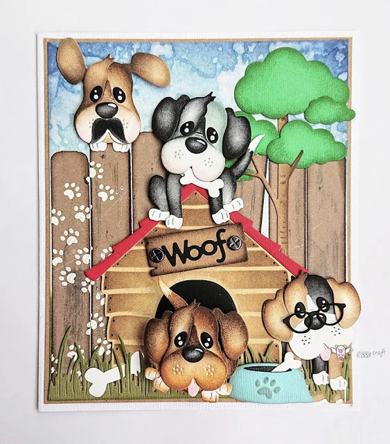 Металлические Вырубные штампы форма для вырезания собака гнездо украшение дома