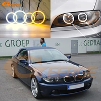 for bmw 3 series e46 lci coupe cabrio convertible 2004 2006 ultra bright daytime turn signal light smd led angel eyes halo rings