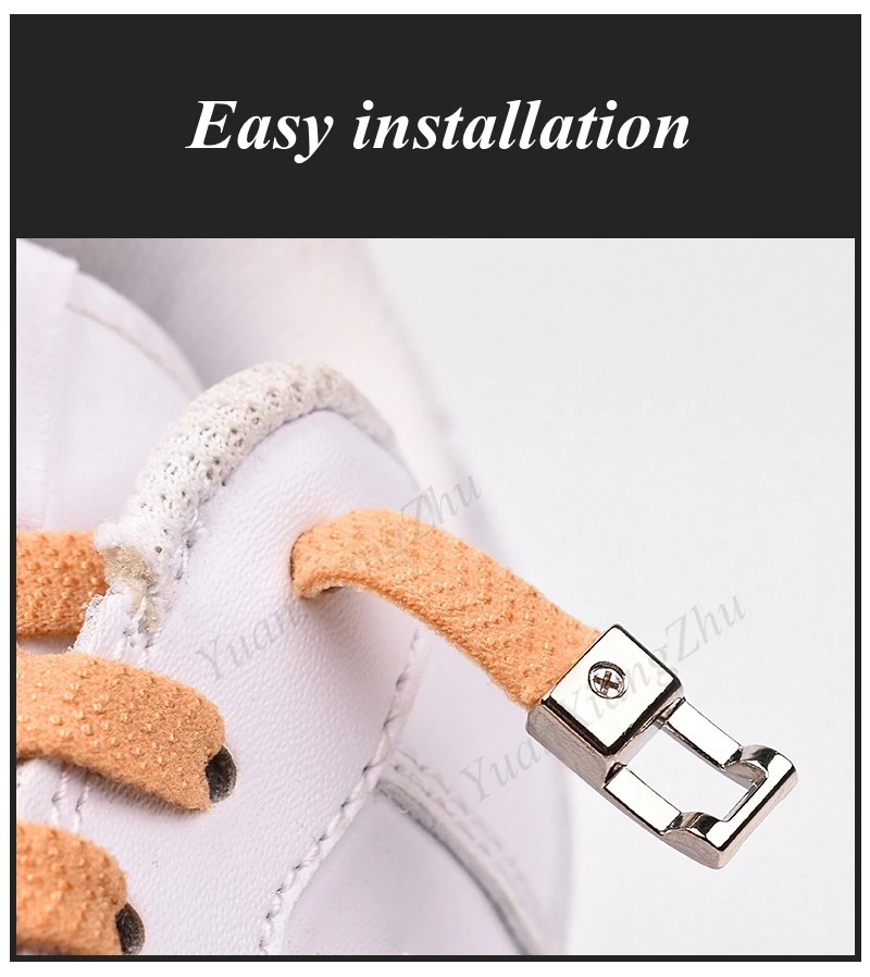 Cross buckle Elastic Shoe laces No Tie Shoelaces for Sneakers Flat Shoelace Kids Adult elastic Laces One Size Fits All Shoes