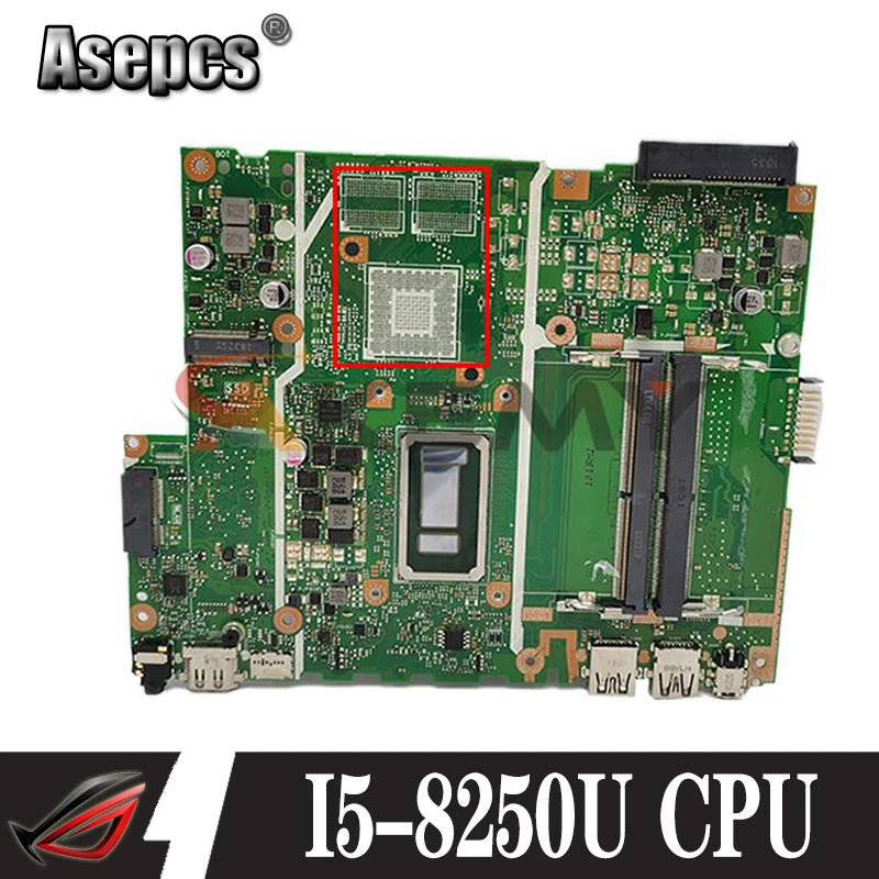 

Akemy For Asus X507U X507UB X507UF X507UBR X507UAR Y5000UB Laptop Motherboard Mainboard 100% Fully Tested With I5-8250U