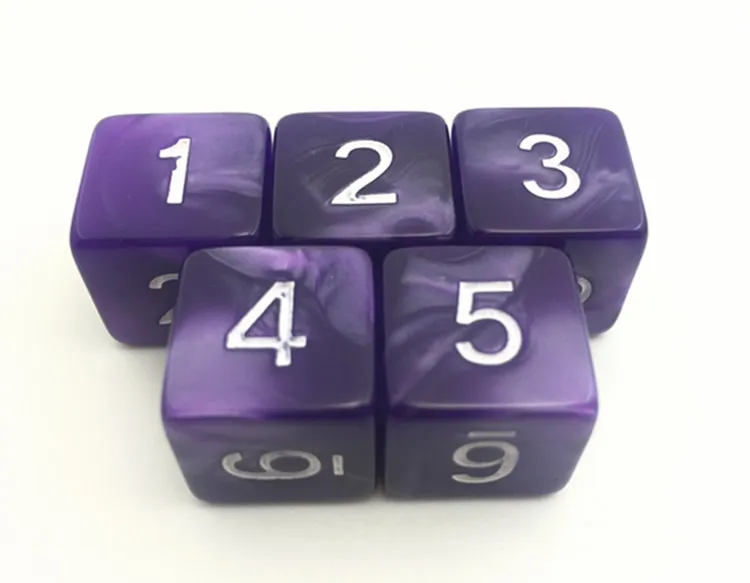 5 шт./компл. T &amp G Высокое качество Мульти D6 кости набор мраморный эффект DnD 6