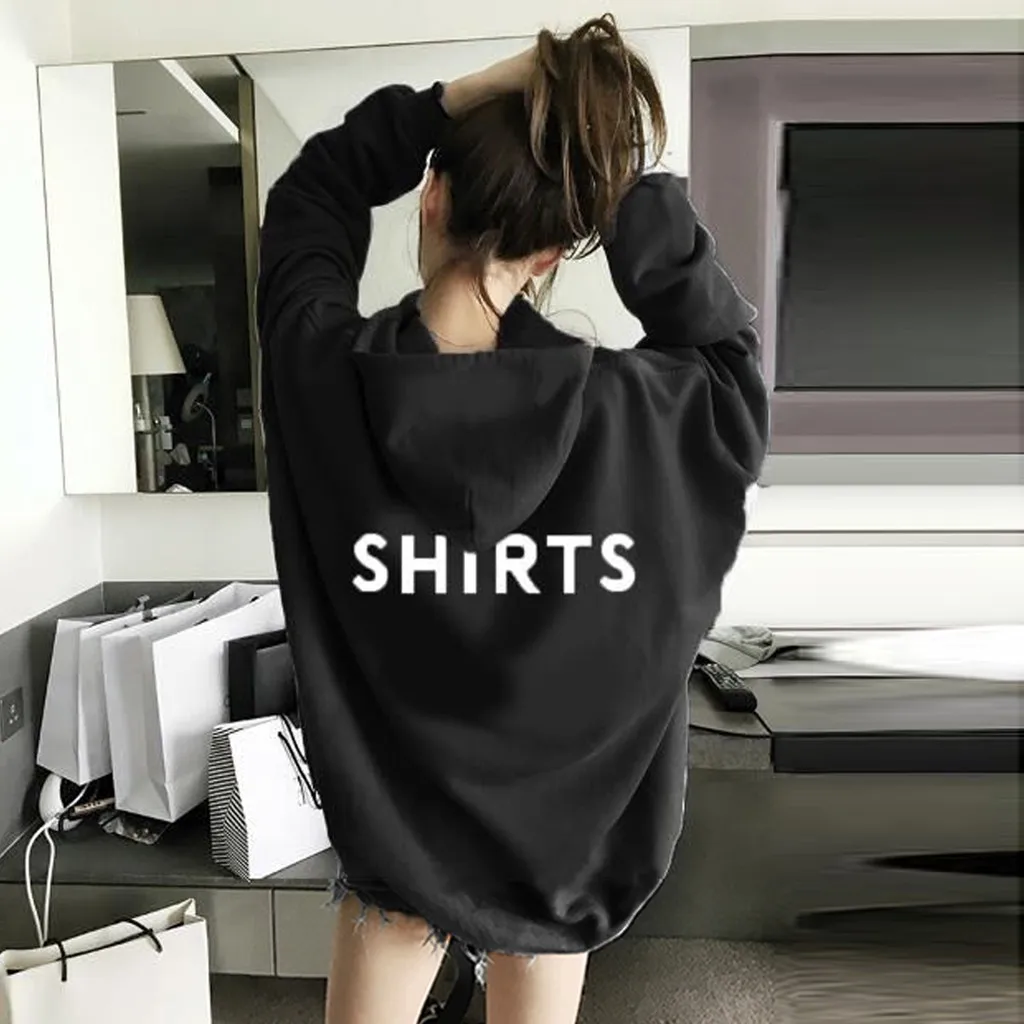 Женская толстовка розового и черного цвета размера плюс с капюшоном длинным