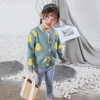 2021 kids knitting sweater spring and autumn family matching outfits infant clothes cotton duck pear sweaters family tops