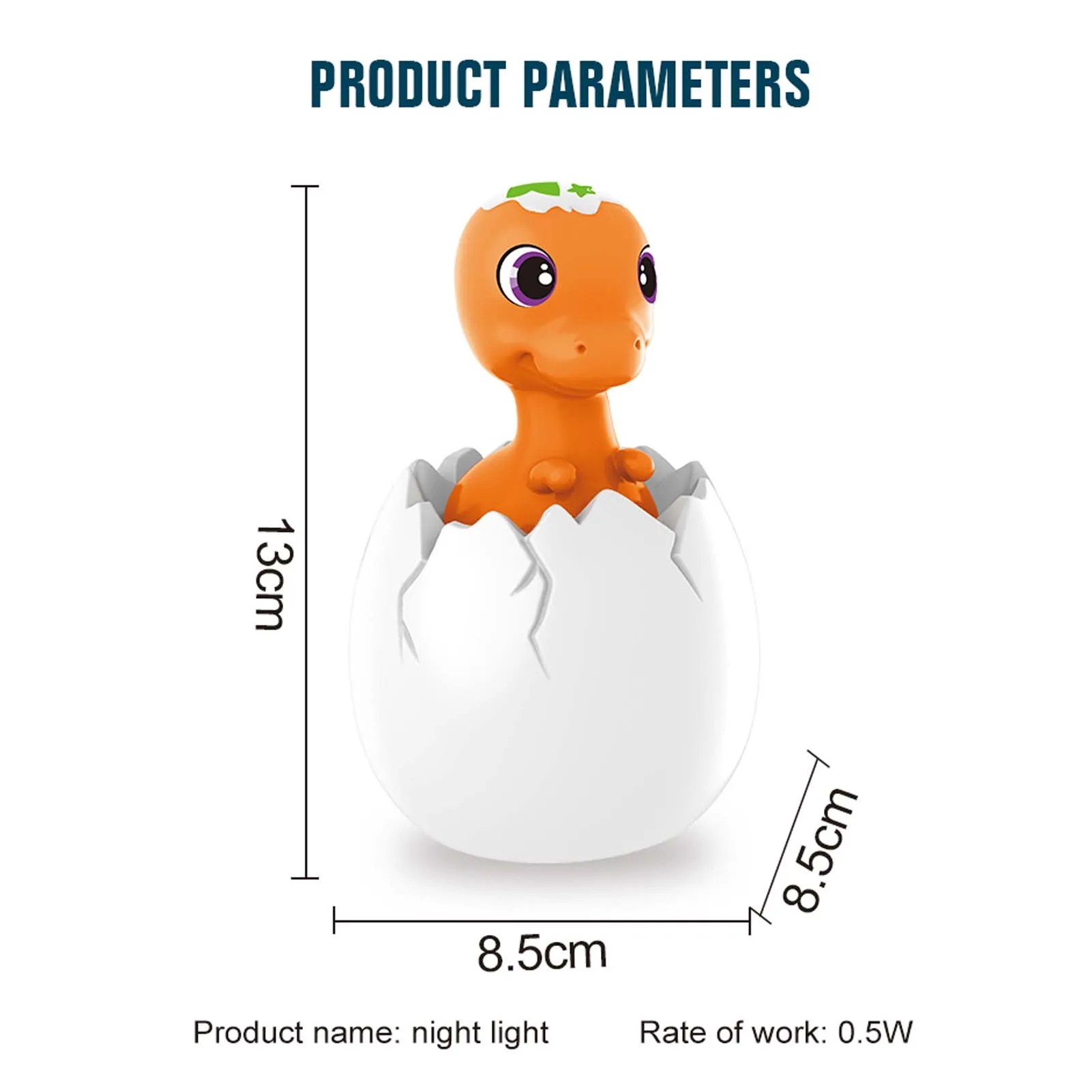 

LED Night Light Cute Dinosaur Egg Bedside Lamp Remote Control Toy With Music Color Changing Night Lamp Rechargeable Table Lamp