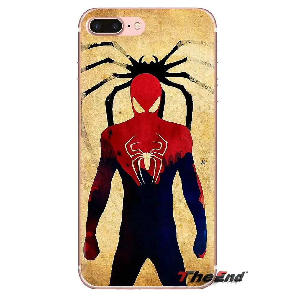 Marvel Comics Spider man For iPod Touch Apple iPhone 4 4S 5 5S SE 5C 6 6S 7 8 X XR XS Plus MAX Transparent Soft Shell Covers |
