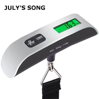 julys song 110lb50kg portable luggage scale digital electronic suitcase scale handled travel bag weighting scale lcd display