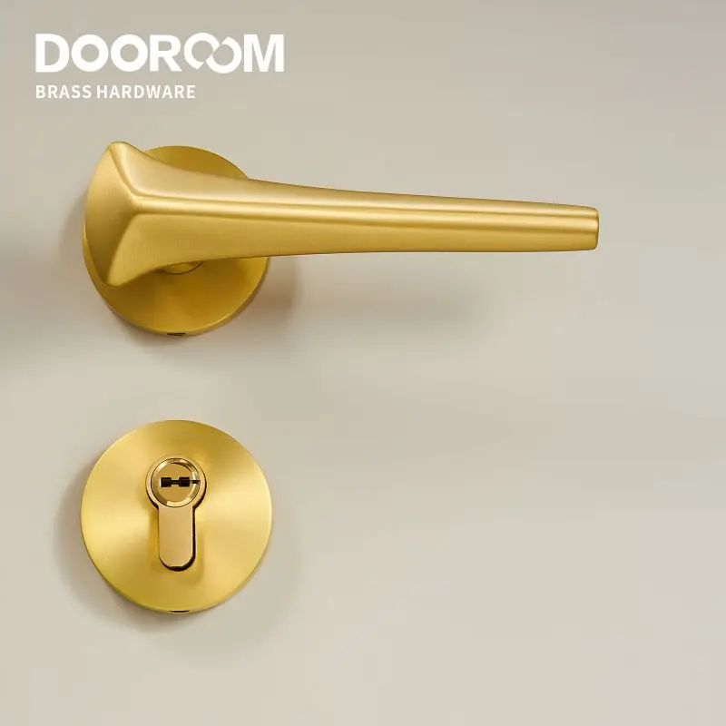 Dooroom латунный дверной замок современный золотой серый Interiror для спальни ванной