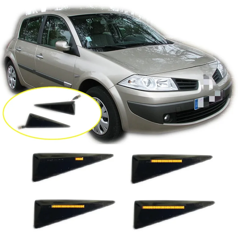 

for Renault Megane II BM CM LM KM 2002 2003 2004 2005 2006 2007 2008 Dynamic LED Indicator Side Marker Signal Light Accessories