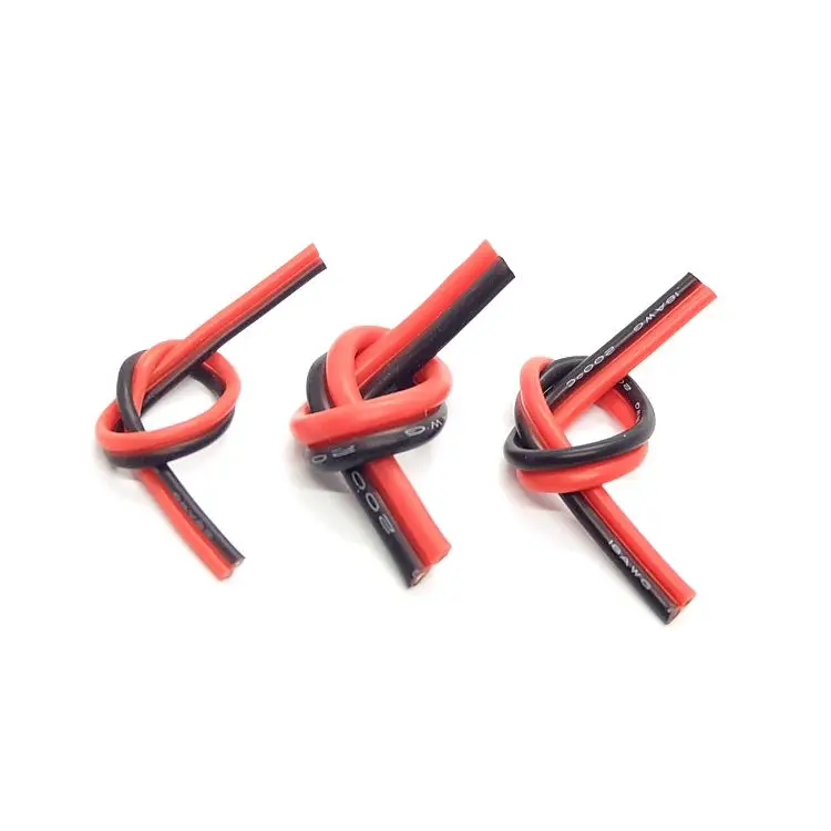 1 м 2Pin удлинитель 18AWG силиконовый супер мягкий медный кабель освещение шнур