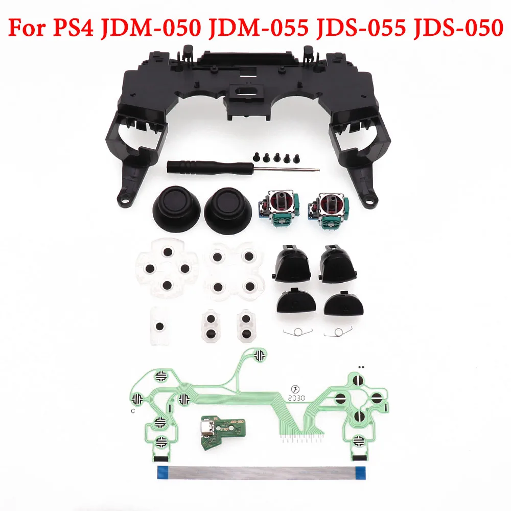 

PS4 Pro JDM-050 JDM-055 JDS 055 JDS 050 Repair R1L1R2L2 Trigger Buttons 3D analog Joysticks Thumb Sticks Conductive Rubber Film