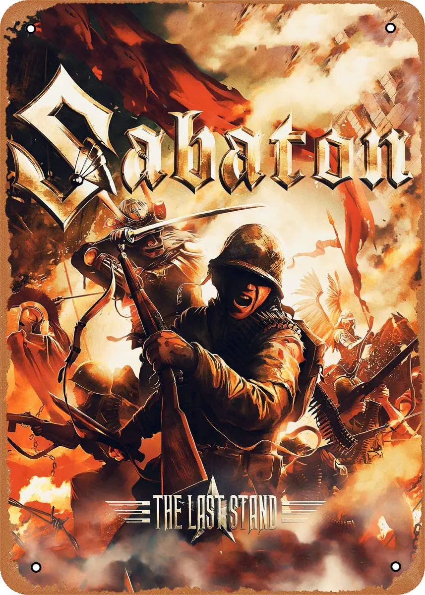

Musician Sabaton Plaque Poster Metal Tin Sign 8 "x 12" Vintage Retro Wall Decor