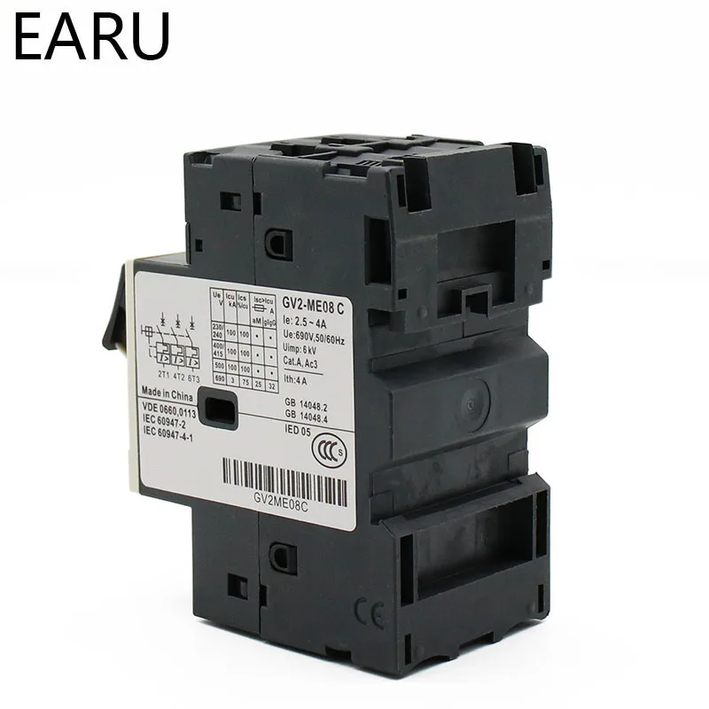 Стартер двигателя серии GV2ME защита автоматический выключатель Кнопка 3P