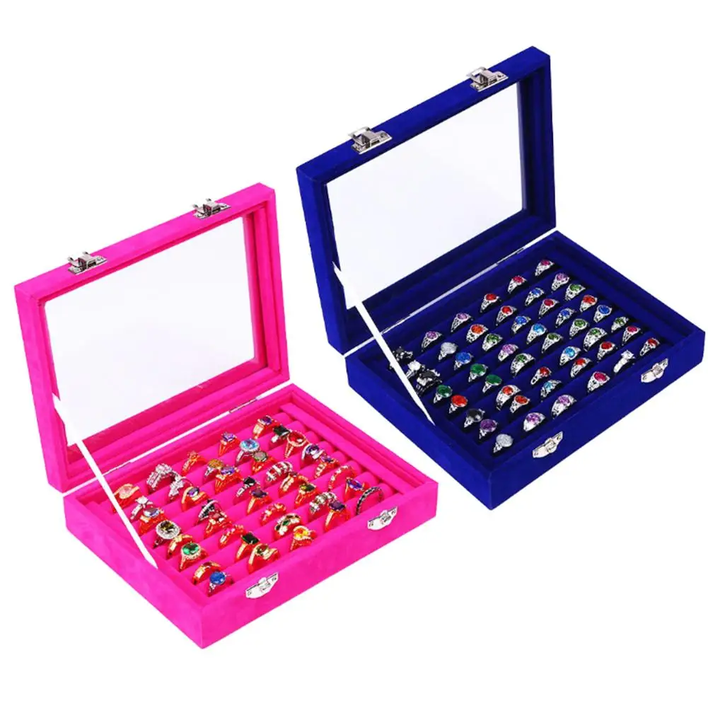 Новинка мини кольца серьги гвоздики ювелирный держатель коробка для хранения