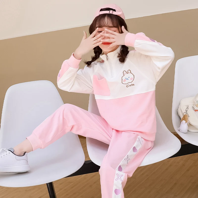 

Fashion Children Clothes Autumn Baby Girl Clothing Pattern Sports Suit Pants 2Pcs Set Child Sport Casual Costume Kids Tracksuits