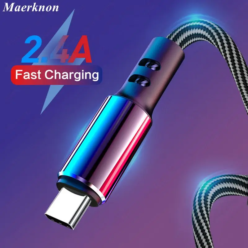 Кабель USB Type-C 3A кабель для быстрой зарядки и передачи данных Samsung Galaxy S10 S9 Xiaomi Redmi mi 9