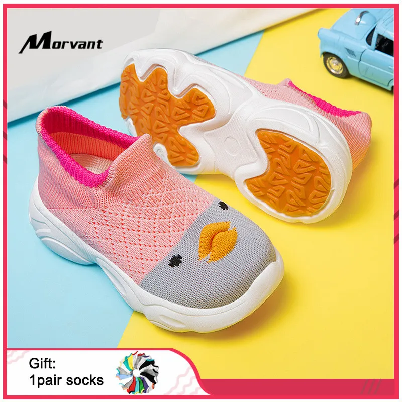 Кроссовки Детские с 3D рисунком мягкая удобная повседневная обувь для начинающих