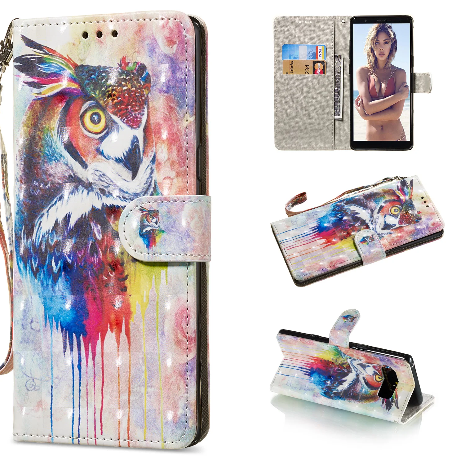 Флип Чехол Для samsung galaxy A10 A20 A30 A40 A50 A70 бумажник чехол кожаный для телефона M20 M30 NOTE8