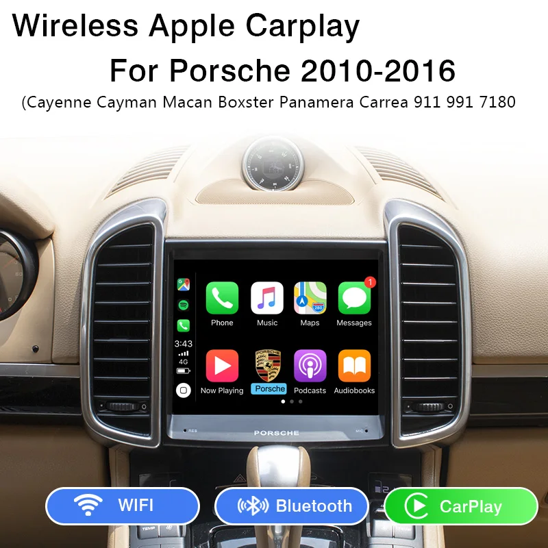 Yeesite беспроводной Apple CarPlay OEM Модернизированный для Porsche PCM 3 1 Androia Auto Macan Cayman Panamera