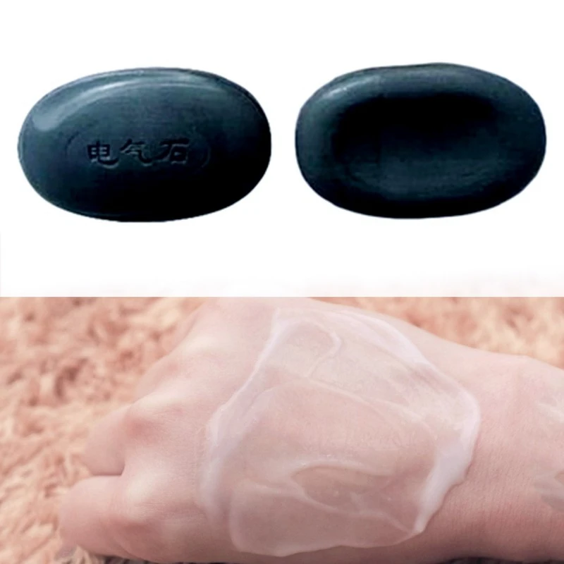 

Energy Bamboo Tourmaline Soap For Lady Female Women Face Hand Descaling Soap FOR Bath & Shower