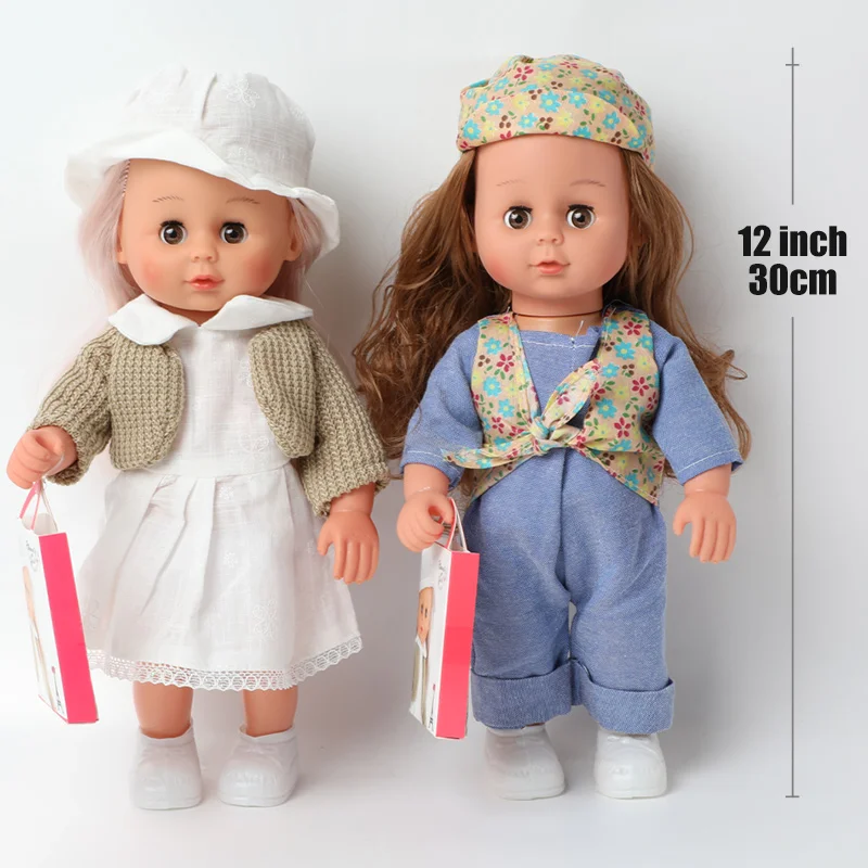 

12 Inch Simulation Sound Bebe Lifelike Reborn Doll Miniature Food Pretend Play Baby 30cm Soft Silicone Kitchen Toys for Grils