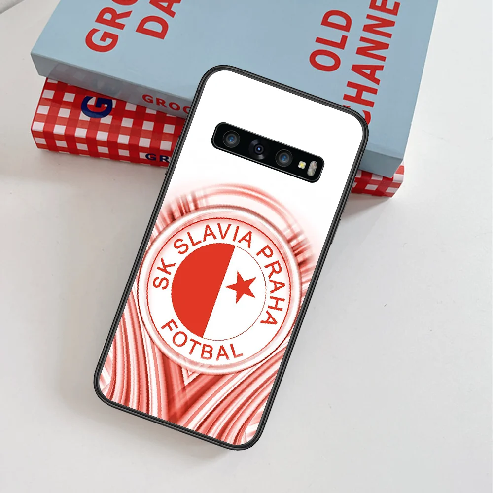 

Sk Slavia Praha Soccer Football Phone Case For Samsung Galaxy Note S 8 9 10 20 Plus E Lite Uitra black Cell Pretty Prime Soft