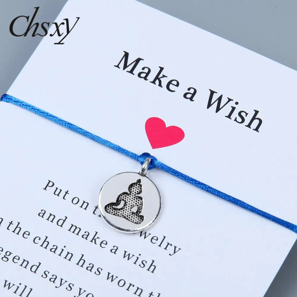 CHSXY Тибетский буддизм дзен ручной желание браслеты для мужчин и женщин Lucky