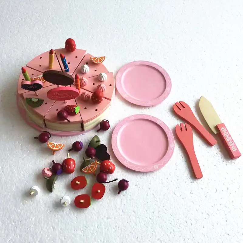 Новинка 2020 детские игрушки искусственный торт деревянные магнитный кухня Ранние