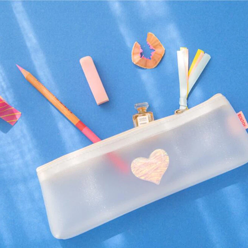 1 шт. милый карандаш из ПВХ в виде сердца|Хранилище для дома и офиса| |
