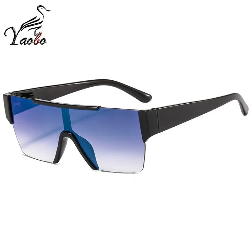 Новые трендовые панковские цельные Солнцезащитные очки женские мужские