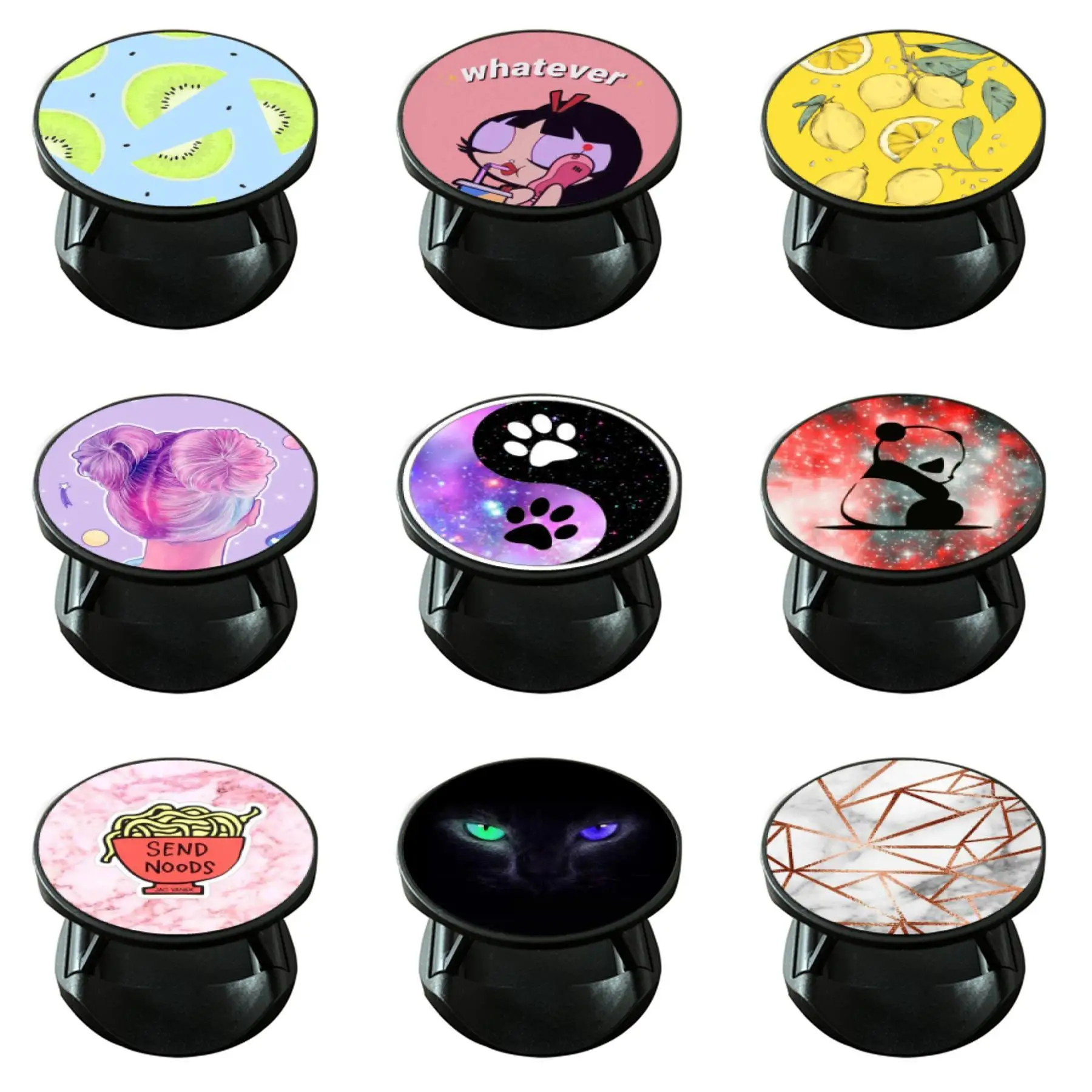 

General Removable Phone Finger Foldable Phone Accessories Swappable Top For redmi note 10 pro Suporte Universal