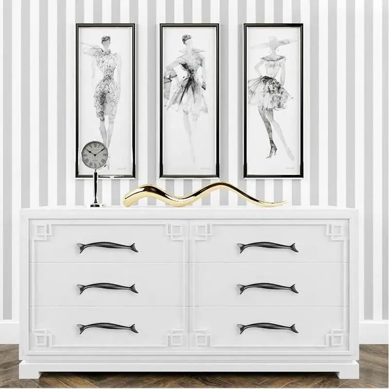 Китайский дизайн русалки искусственный шкаф комод ручки Тяговая фурнитура|Ручки