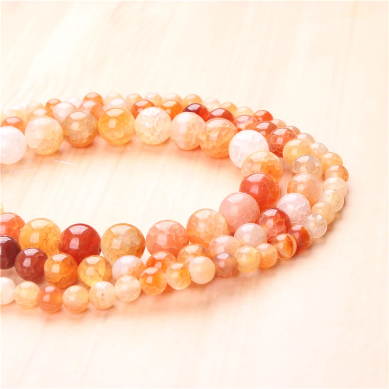 

Natural Popcorn Candy Agate 4/6/8/10/12mm Bead Round Bead Spacer Jewelry Bead Loose Beads For Jewelry Making DIY Bracelet