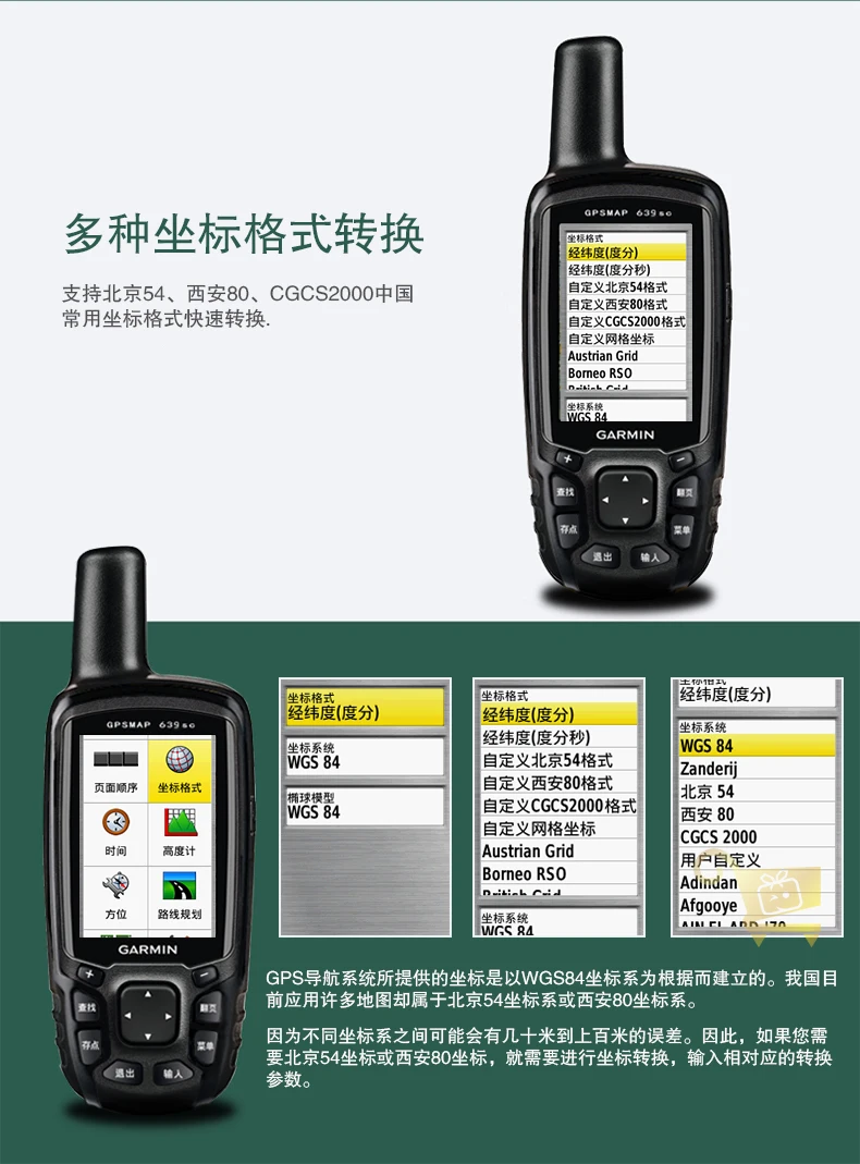 GARMIN Jiaming 639sc открытый ручной gps позиционер Beidou спутниковая навигация Mapper трубка