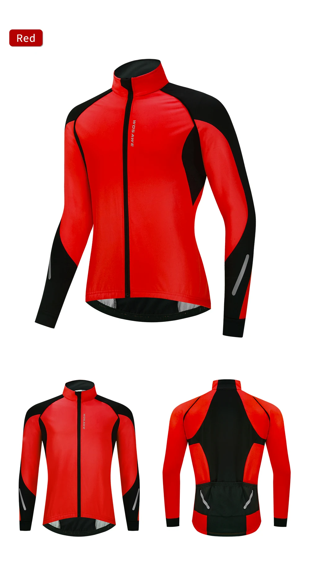 WOSAWE зимние велосипедные куртки ветровка теплое флисовое пальто велосипедная