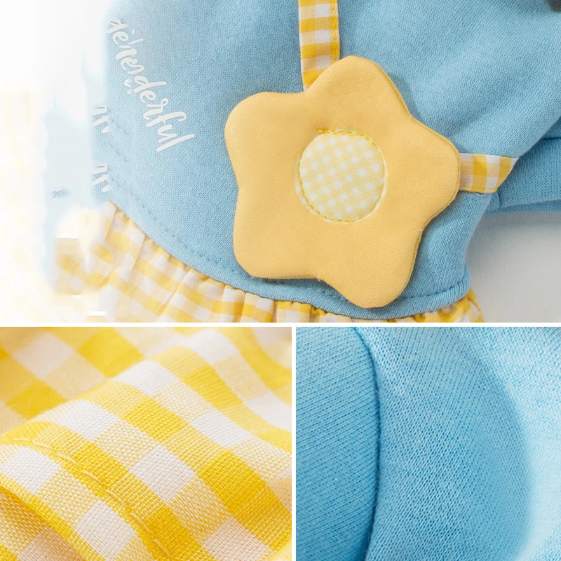 Милое Платье для кошек и собак хлопковая дышащая теплая юбка свитер осени зимы