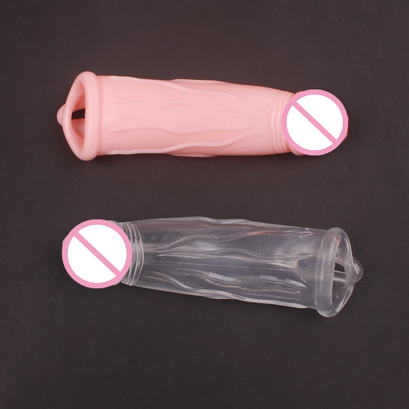 Delay Penis Sleeve Realistic Dildo CondomTextured Extension For Couple Ring Sex Products Adult Toys Men Games Shop | Красота и