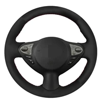 car steering wheel cover black suede for nissan juke maxima 2009 2017 sentra sv 370z 2008 2020 infiniti fx fx35 fx37 fx50 qx70