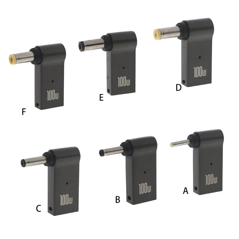 

Compact Type-C Converter Plug 100W DC Output Connector Charging Jack for Laptop Type-C Power Connector