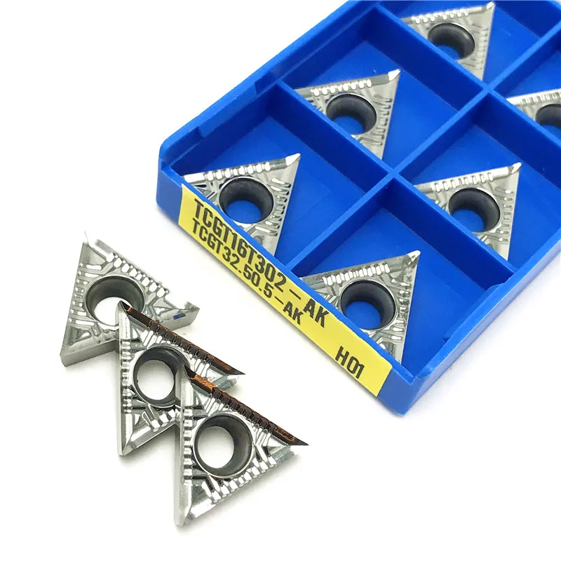

TCGT16T302 TCGT16T304 TCGT16T308 AK H01 carbide inserts Aluminum turning tool CNC high quality Cutting tool turning insert