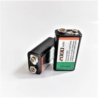large capacity 2000mah 9v rechargeable battery 9 volt ni mh battery for microphone