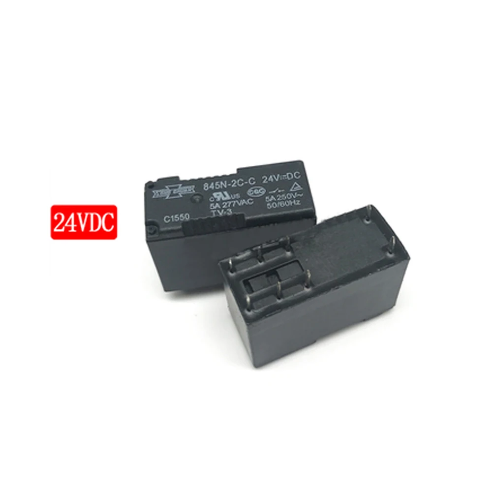 

3 шт./лот 100% новое реле 845N-2C-C-5VDC 845N-2C-C-12VDC 845N-2C-C-24VDC 845N 2C C 24VDC 5A 8PIN 5В 12В 24В