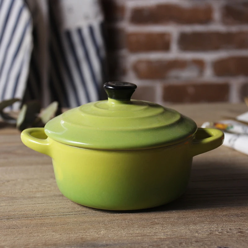 Керамический бинауральный круглый горшок в японском стиле керамическая миска