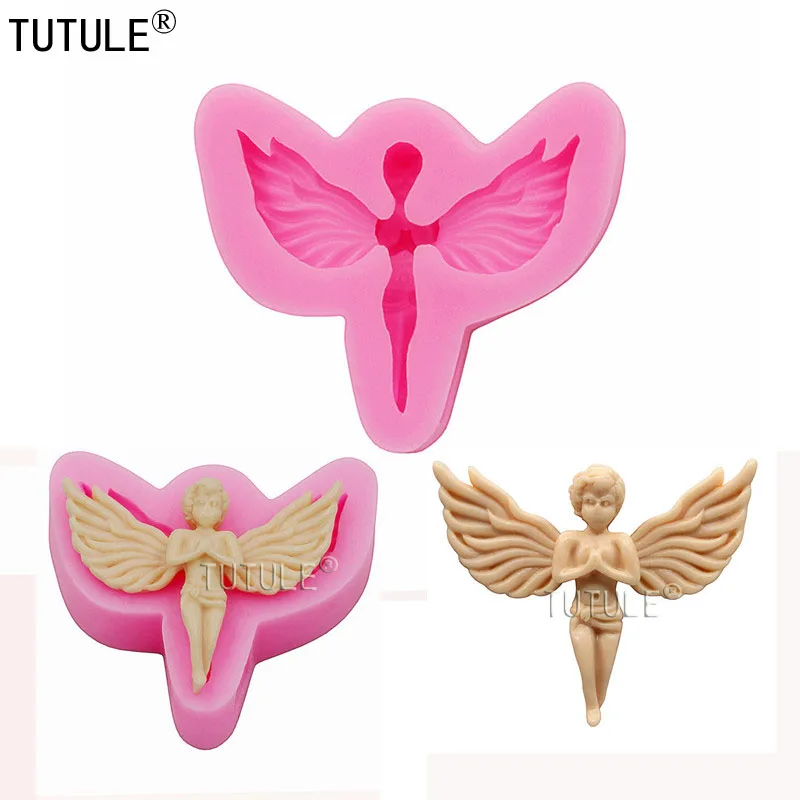 Форма ангела украшения из смолы силиконовая форма для маленьких крыльев Ангела