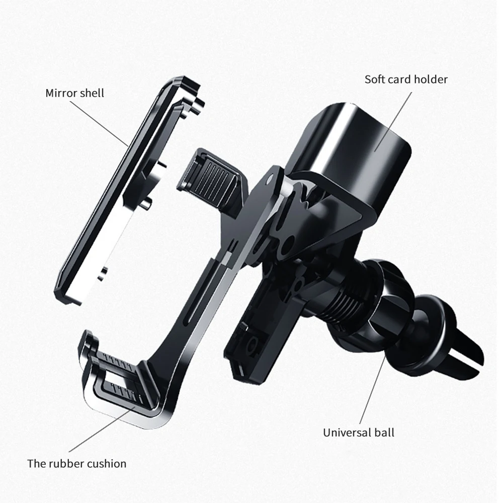 Dashboard Air Vent Gravity Car Bracket Holder For Phone In Suction Cup Stand iPhone 12 Xiaomi Redmi Samsung | Мобильные телефоны и