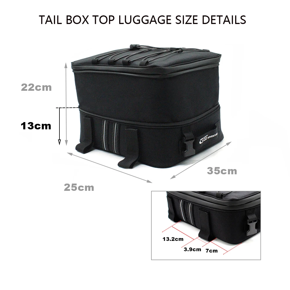 R1250GS R1200GS Top Case Bag For Aluminum Alloy Side Box for BMW R1200 GS LC ADV F700GS F800GS F650GS G310GS Adventure R1200GSA |