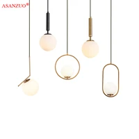 free ship to brazil bedside lamp glass ball pendant lights modern led hanging lamp for living room pendant lamp